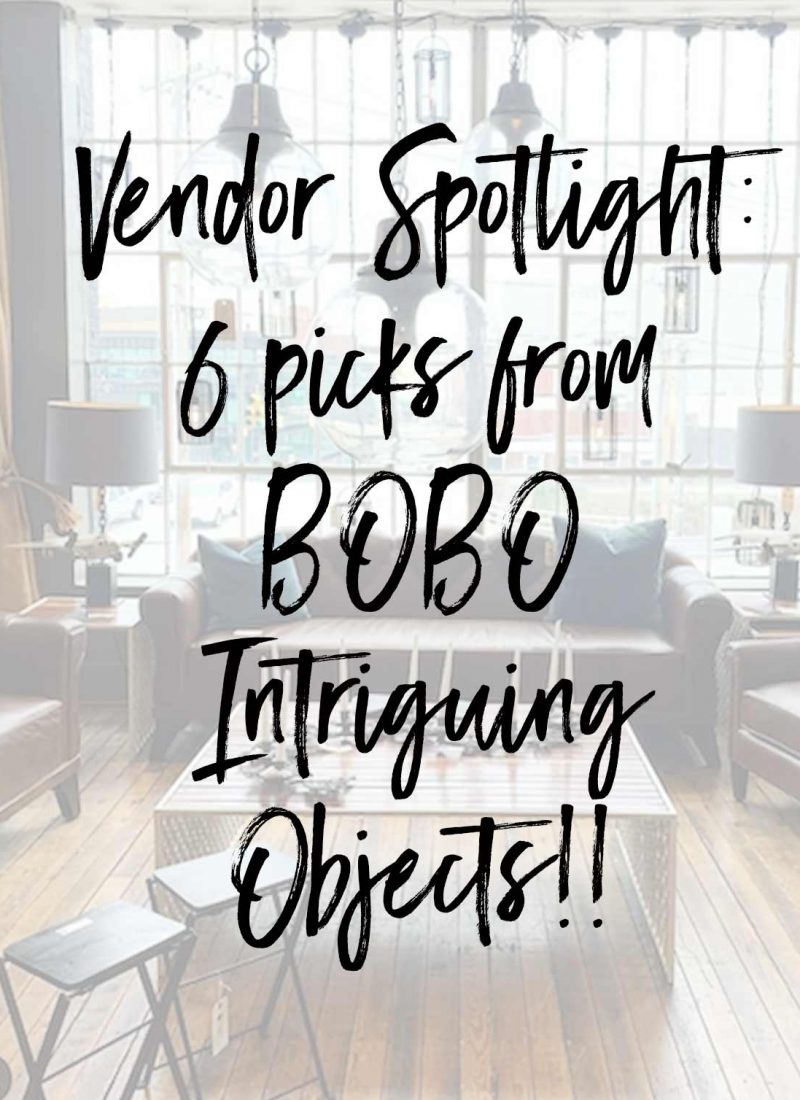 Vendor Spotlight: 6 picks from BOBO Intriguing Objects!!