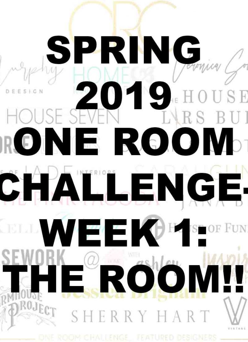 SPRING 2019 ONE ROOM CHALLENGE- WEEK 1: THE ROOM!!