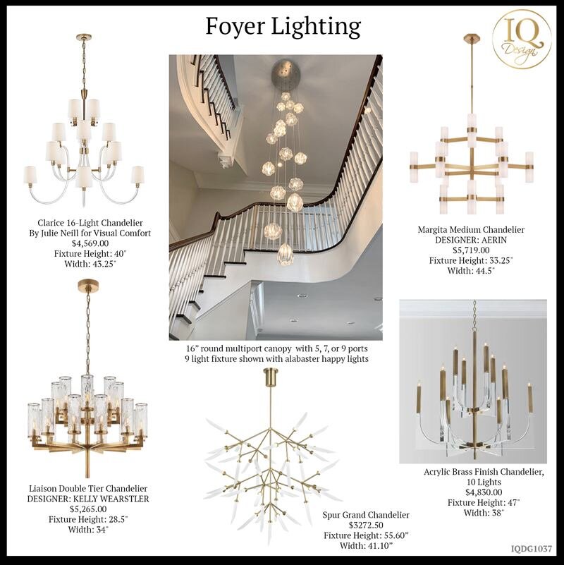 Best Foyer Lighting for a Contemporary Glam Home