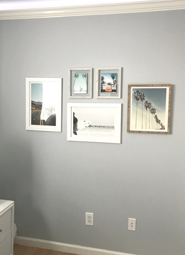 beach-california-gallery-wall-in-bedroom-600x825