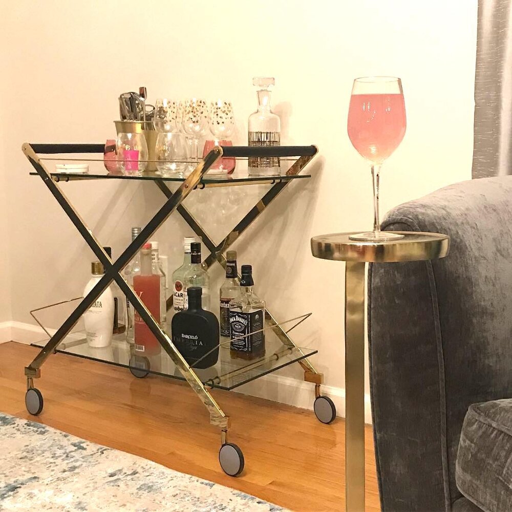 gold-bar-cart-with-pink-accessories
