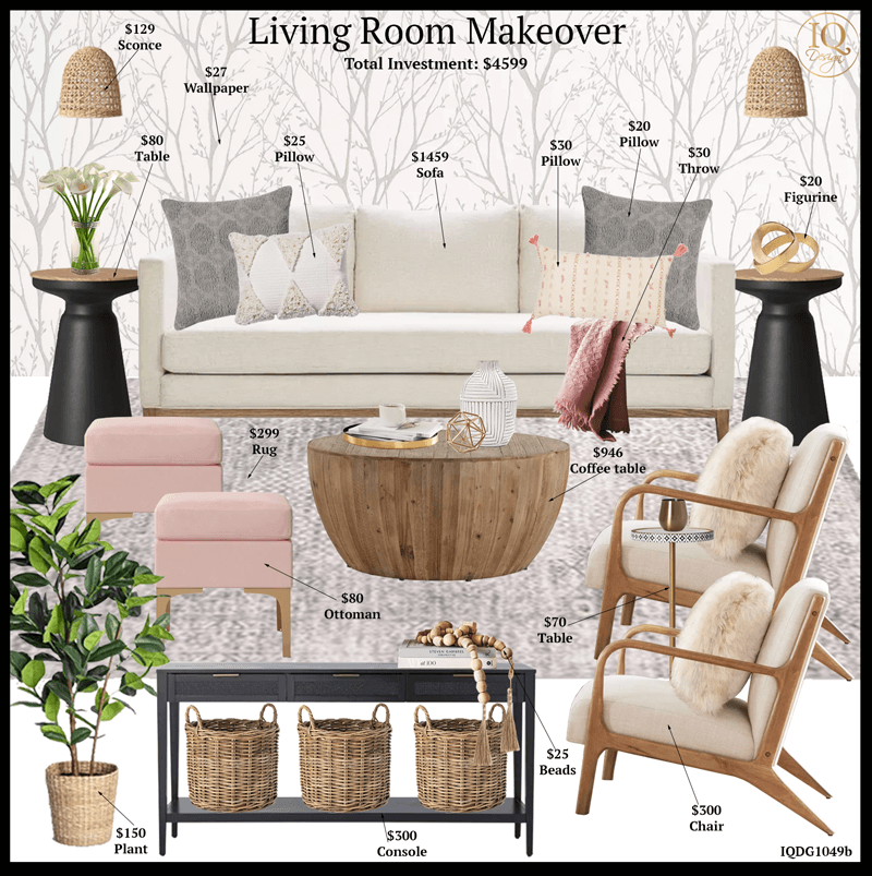 How to get a Budget Living Room Makeover from Target!