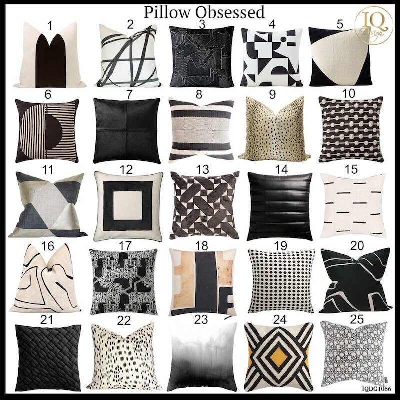 25 Black & White Pillows To Update Your Home Decor Today!