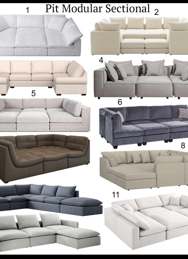 modular and pit sectional options